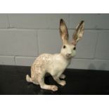 A Winstanley white hare, ear a/f restored,