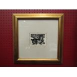 LESLEY BETRAM: "Pegasus", signed limited edition print, 118/330, frame 36cm x 36cm,