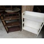 Two stacking and folding bookcases