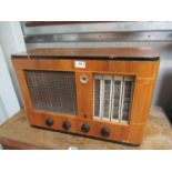 A 1930s Philco walnut and ebonised radio