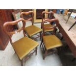 A set of four Victorian beech,