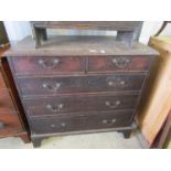 A George III Cuban mahogany chest.