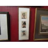 Framed as one a series of miniature watercolour portraits of Vandorschot Family,
