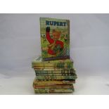 Nineteen assorted Rupert Bear annuals ranging from 1955-1979 (some duplicates)