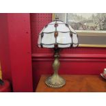 A Tiffany lead glazed table lamp,