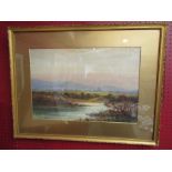 J.W. KELLY: Isle of Man river valley landscapes. Watercolours. Signed and dated 1925.