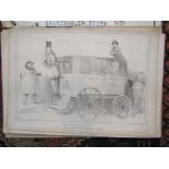 Five 19th Century lithograph prints of HB (John Doyle) sketches depicting daily commentaries of