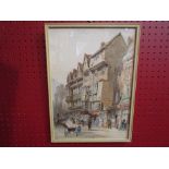 A chromolithograph of Staples Inn, Holborn, London,