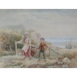 Attributed to Myles Birkett Foster (1825-1899) A framed and glazed watercolour,