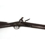 A brown bess flintlock musket for service in India with 38 inch barrel,