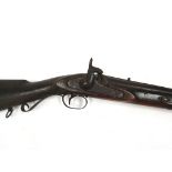 A 19th Century percussion musket, a/f, 129.5cm total length.