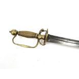 An 18th Century British pre-regulation officer's sword circa War of Independence era (1775 - 1783).