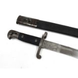 A Victorian British Martini-Henry Model 1887 sword bayonet stamped 2/94,