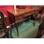 A 19th Century Maple & Co break front walnut games table with inlaid chevron crossbanding,