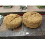 A pair of twine bundles