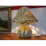 A Bernard Rooke mushroom form table lamp