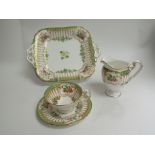 A Royal Worcester highly decorative tea service,
