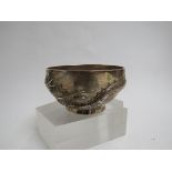 A Wang Hing bowl with deep relief of dragon stamped WH90 beside character mark and engraved Hong