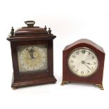 Two early to mid 20th Century mahogany timepieces,