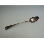 A George III silver basting/stuffing spoon, London 1798, make initials W.S.