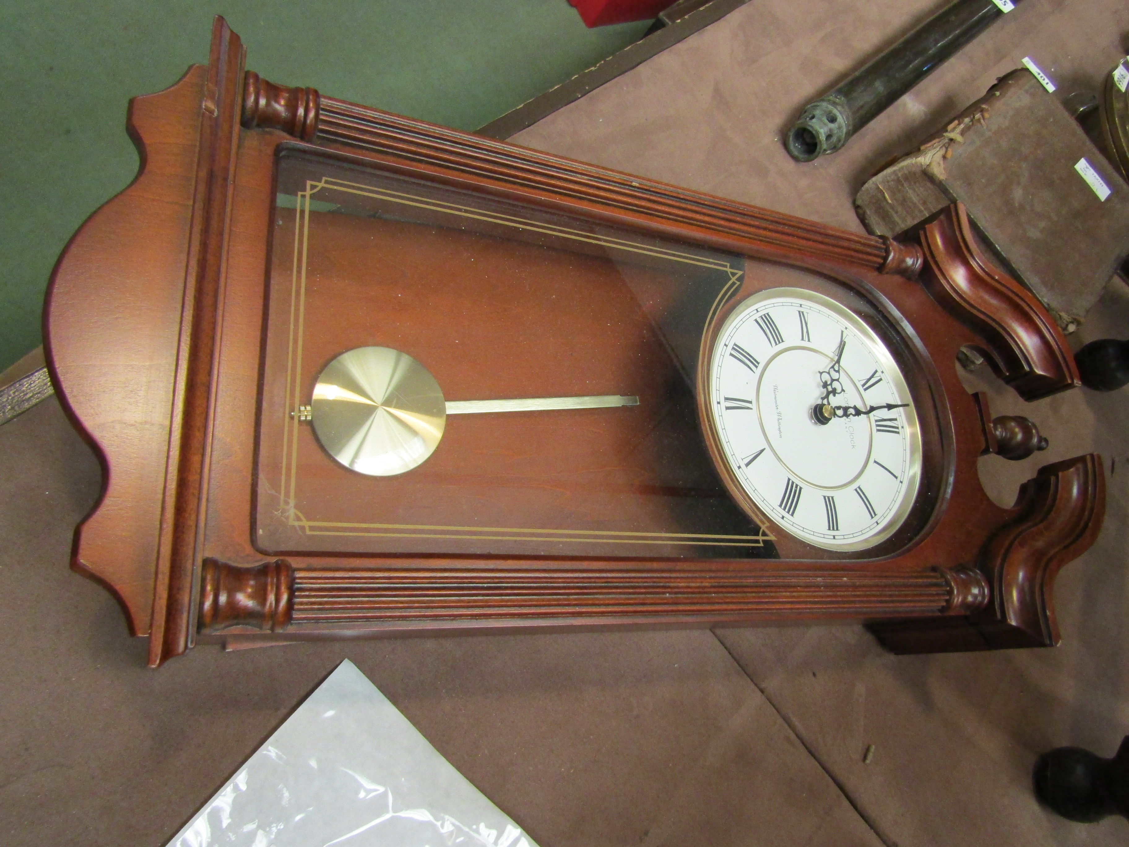 A London Clock Company drop dial wall clock, - Image 2 of 2