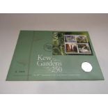 Royal Mail/Royal Mint first day cover GB 2009 Kew Gardens 250th Anniversary 50p coin