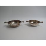 A George Nathan and Ridley Hayes silver quaich of plain form, lug handles on circular foot,