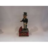 A cast iron Uncle Sam money box,