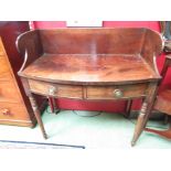 An early Victorian mahogany washstand,