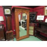 A mid Victorian walnut wardrobe,