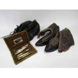 Two pairs of Victorian ankle boots, button and lace-ups,