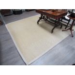 A large "Crucial Trading" sisal rug,