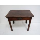 A George II mahogany former architect's table,