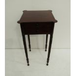 An early 19th Century Irish mahogany work table,