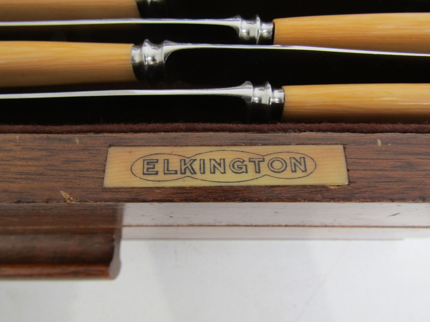 A 1930's canteen of Elkington electroplated cutlery, - Image 4 of 6