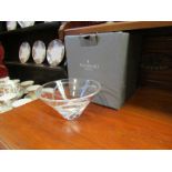 A Waterford crystal "Wishes Romance" bowl in original box,