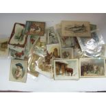 A quantity of Victorian Christmas cards