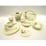 A Midwinter 'Riviera' pattern collection of tea and dinnerwares designed by Hugh Casson - Four 24.