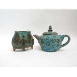 A Studio pottery teapot,
