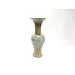 A 'Vasco' ware vase by Ault Cliff Pottery, green wash glaze. Printed marks to base.