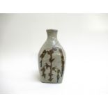 TREVOR CORSER (1938-2015) An early St Ives squared bottle form stoneware vase,