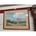 IAN BLAKE: An oil of Carron Savoie, France, framed and glazed,