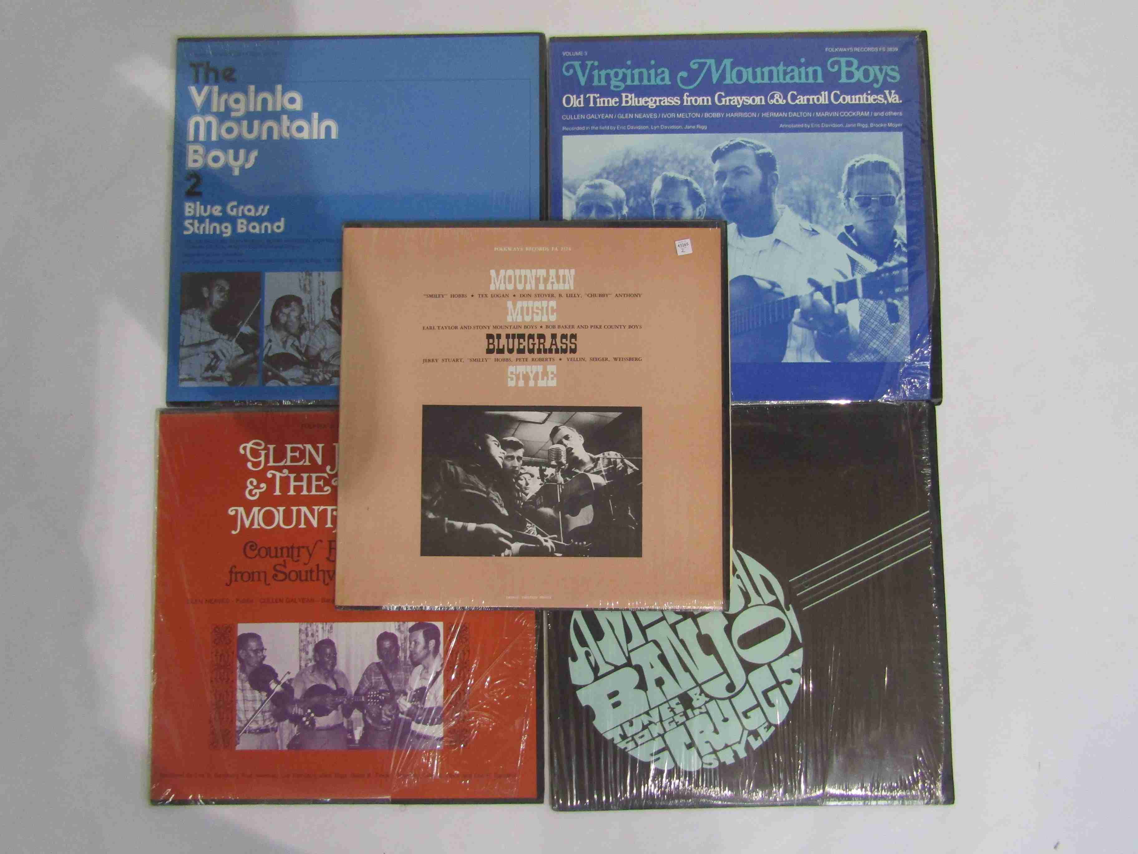 Five Country and Bluegrass LP's on the Folkways label to include The Virginia Mountain Boys,