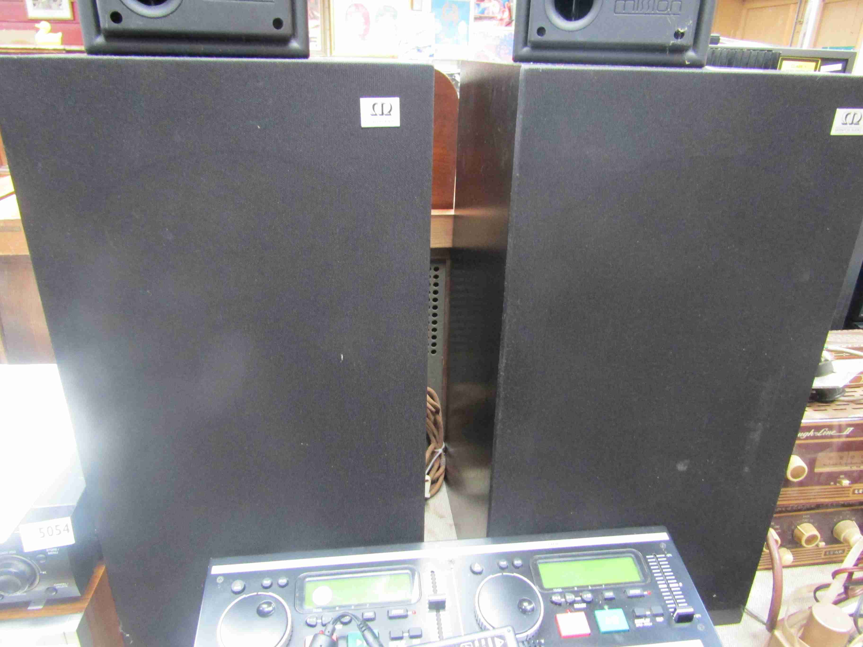 A pair of Monitor Audio MA6 speakers