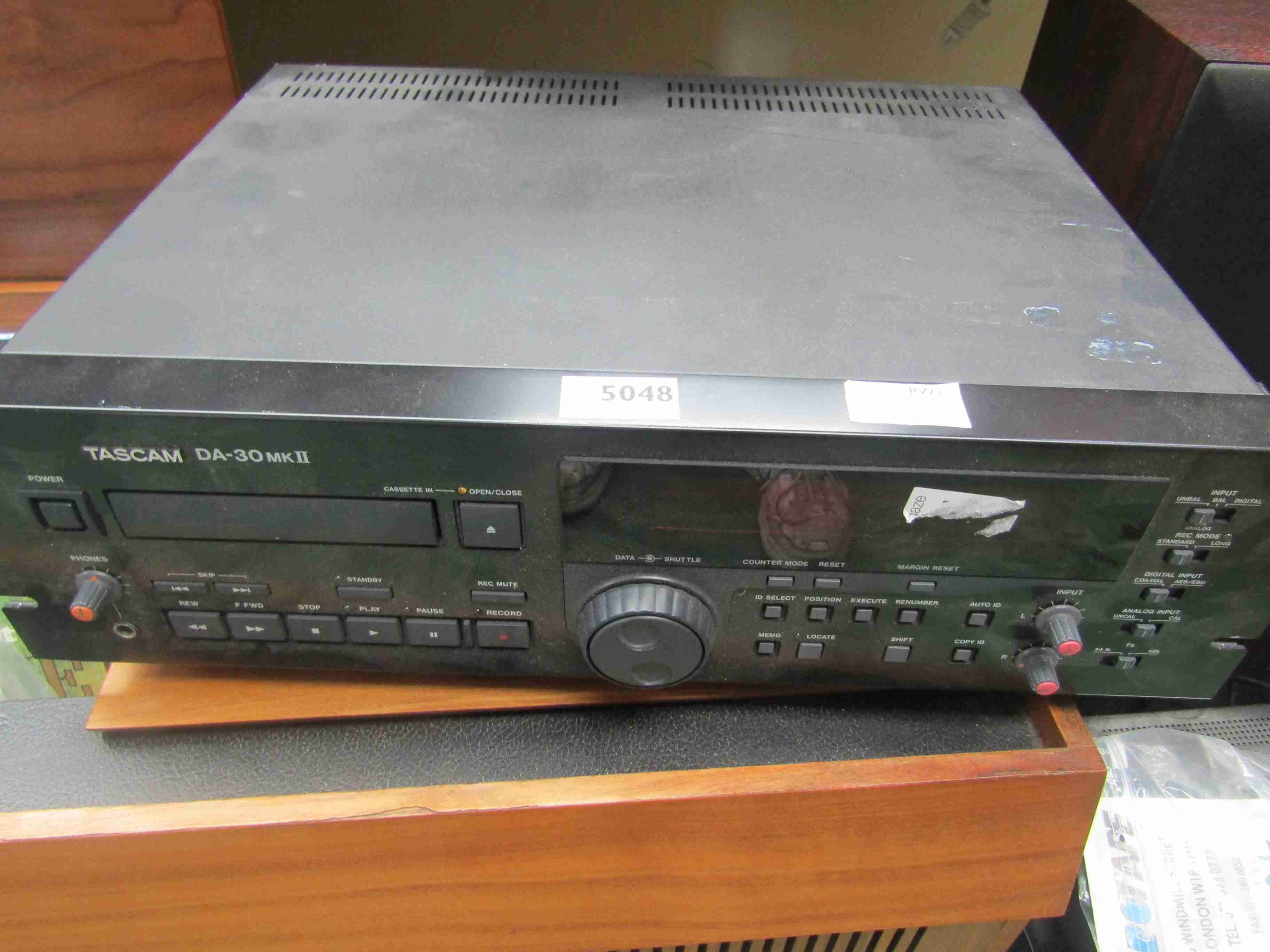 A Tascam DA-30 Mk II tape recorder