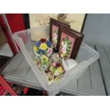 A box of floral encrusted posies