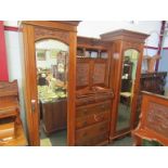 A Maple & Co London and Paris compactum wardrobe,