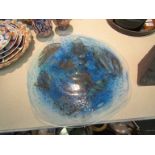 A Jeff Walker 'Melting Pot Glassworks' studio glass platter,