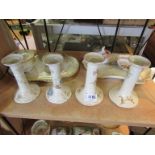 Limoge France ceramic dressing table set and associated items