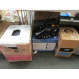 A quantity of assorted projectors and editing equipment to include an Aldis 35mm projector, Yashika,